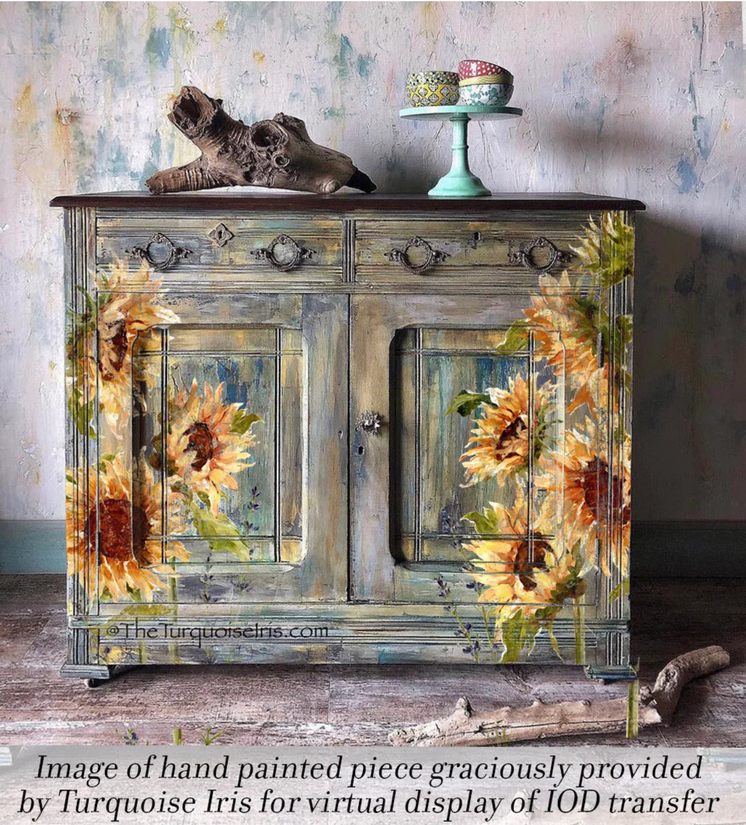 PAINTERLY FLORALS Transfer Pad by IOD (set of eight 12"x16" sheets) - Rustic Farmhouse Charm