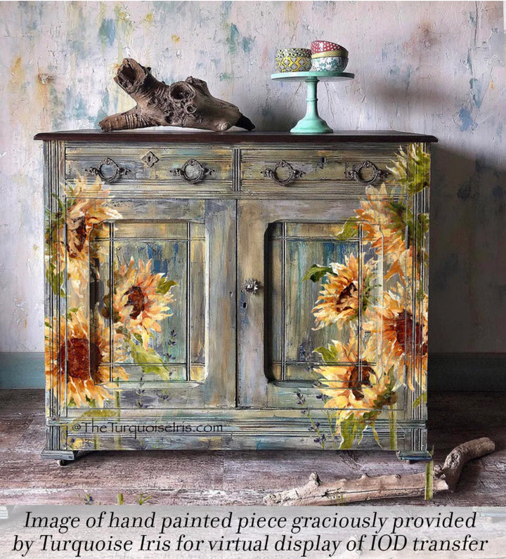 PAINTERLY FLORALS Transfer Pad by IOD (set of eight 12"x16" sheets) - Rustic Farmhouse Charm