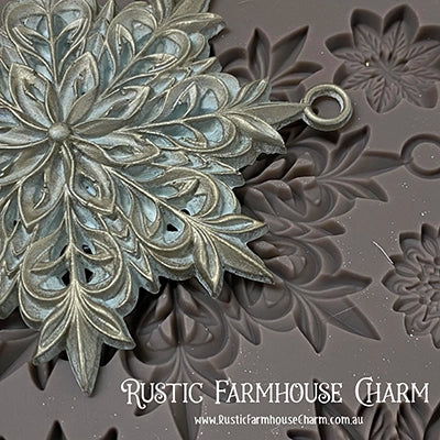 Redesign Mould - PAPERCRAFT CHARMS (5" x 10") - Rustic Farmhouse Charm