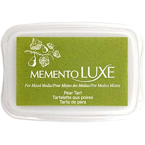 Tsukineko Memento Luxe Ink Pad - PEAR TART (great for fabrics!) - Rustic Farmhouse Charm