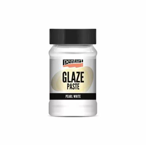 Pentart PEARL WHITE Glaze Paste 100ml - Rustic Farmhouse Charm