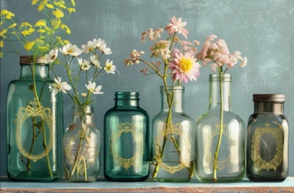 NEW! IOD Gold Gilded Transfer Pad - PETITS ORNEMENTS (set of eight 8"x12" sheets) - Rustic Farmhouse Charm