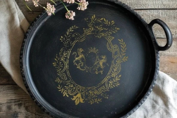 NEW! IOD Gold Gilded Transfer Pad - PETITS ORNEMENTS (set of eight 8"x12" sheets) - Rustic Farmhouse Charm