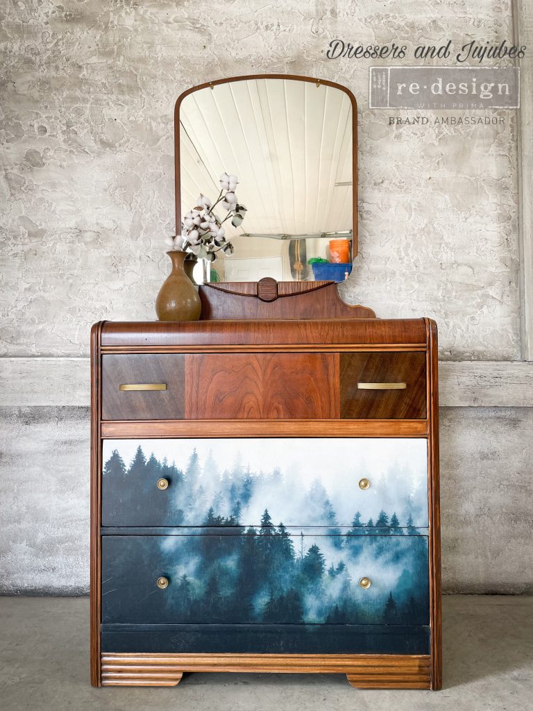 NEW! PINE GROVE HUES Redesign A1 Decoupage Fibre Paper (59.44cm x 84.07cm) - Rustic Farmhouse Charm