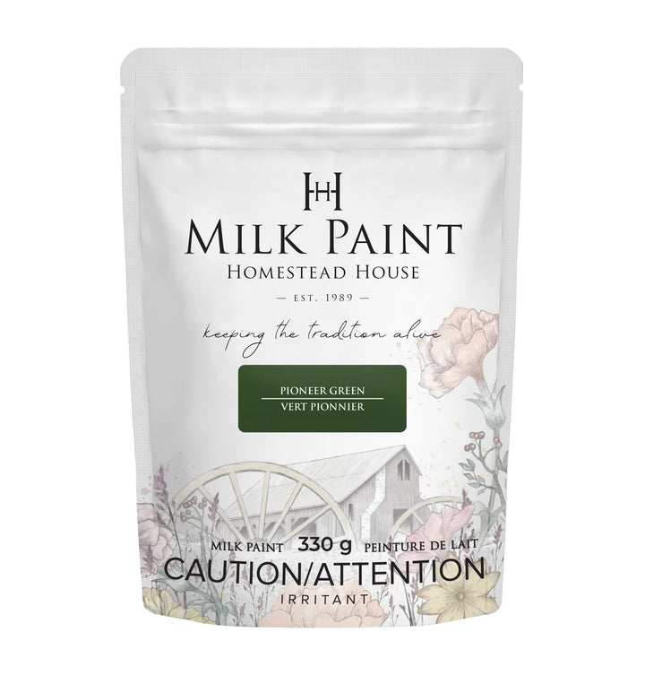 Homestead House Milk Paint - PIONEER GREEN - Rustic Farmhouse Charm