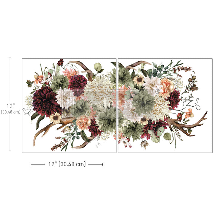 Redesign Maxi Transfer - PRAIRIE HOUSE (2 sheets, each 30.48cm x 30.48cm) - Rustic Farmhouse Charm
