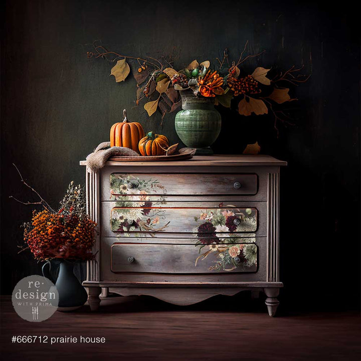 Redesign Maxi Transfer - PRAIRIE HOUSE (2 sheets, each 30.48cm x 30.48cm) - Rustic Farmhouse Charm