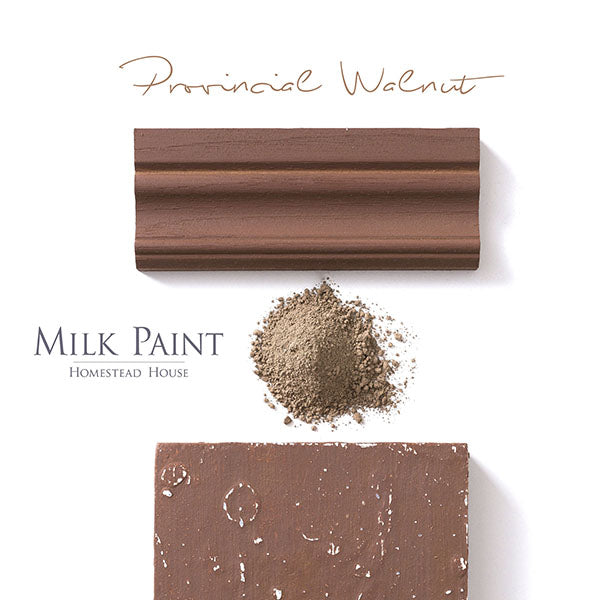 Homestead House Milk Paint Stain - PROVINCIAL WALNUT - Rustic Farmhouse Charm