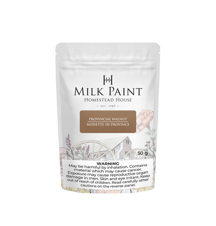 Homestead House Milk Paint Stain - PROVINCIAL WALNUT - Rustic Farmhouse Charm