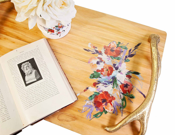 Redesign H20 Transfer - RADIANT BLOOMS (2 sheets, each 21.59cm x 27.94cm) - Rustic Farmhouse Charm