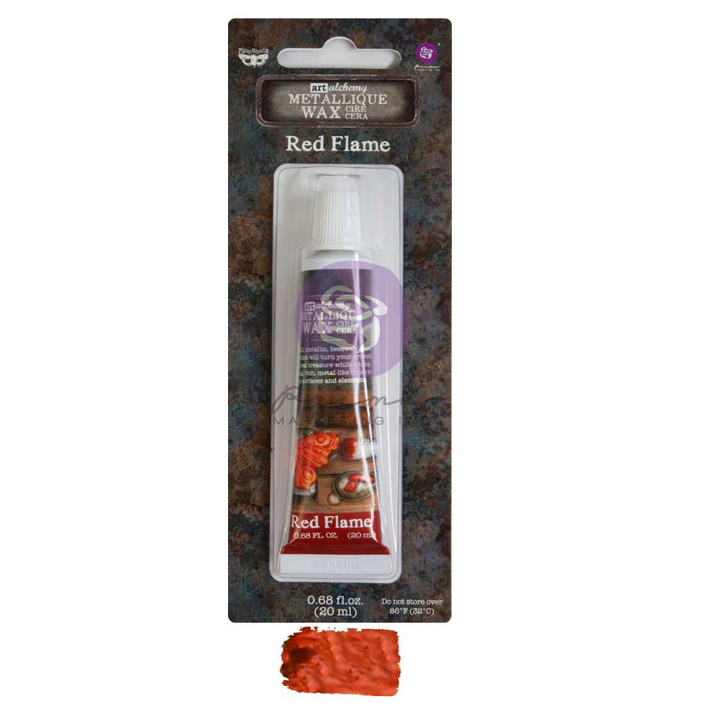 NEW! RED FLAME Finnabair Metallique Wax (Art Alchemy) - Rustic Farmhouse Charm