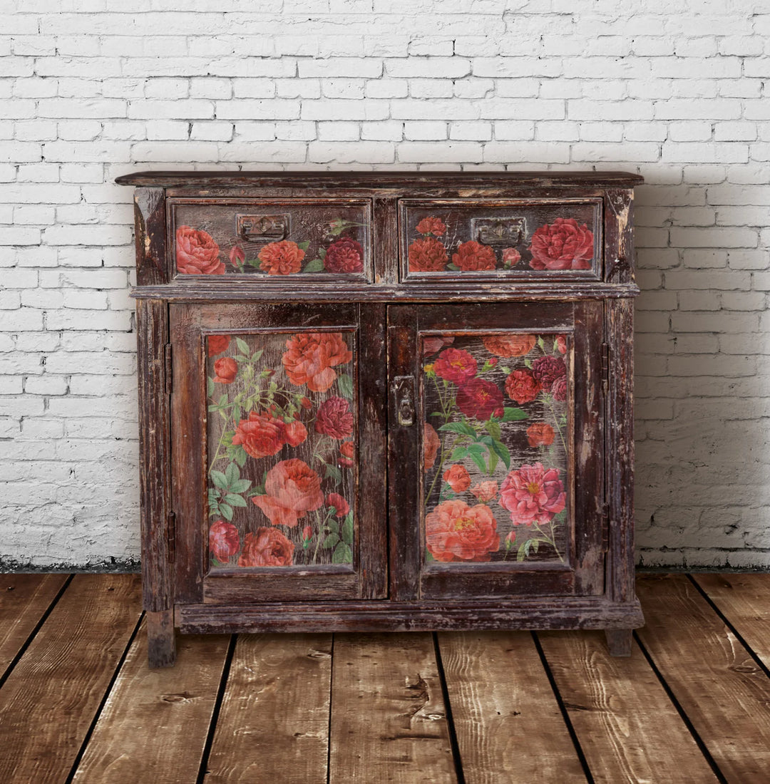 REDOUTE II Transfer Pad by IOD (set of eight 12"x16" sheets) - Rustic Farmhouse Charm