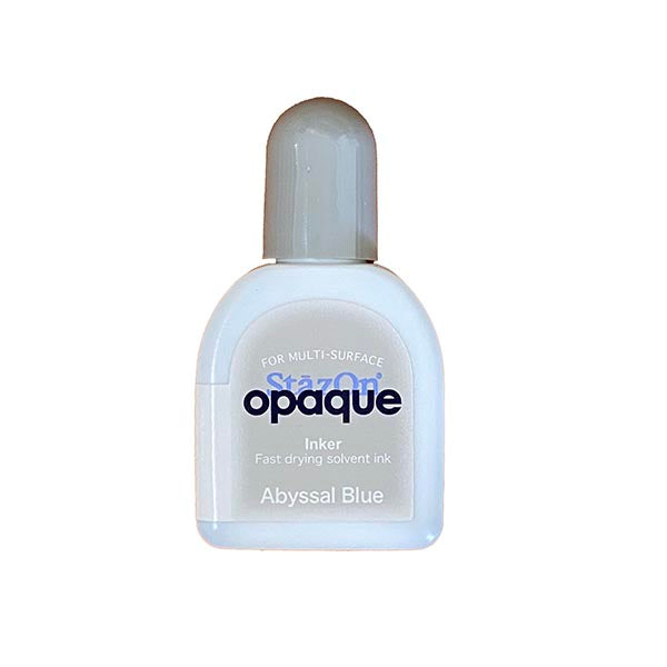 StazOn Refill Re-Inker - ABYSSAL BLUE 15ml (Permanent, Solvent-Based) - Rustic Farmhouse Charm