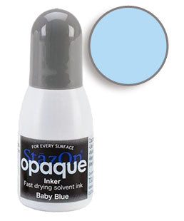 StazOn Refill Re-Inker - BABY BLUE 15ml (Permanent, Solvent-Based) - Rustic Farmhouse Charm