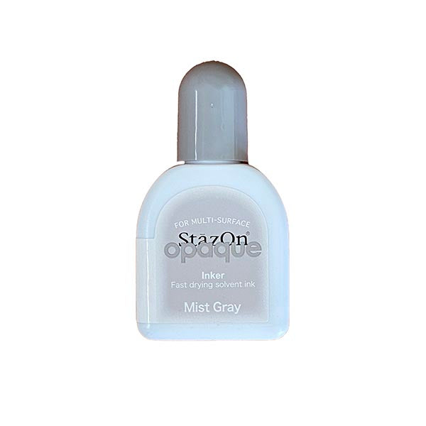 StazOn Refill Re-Inker - MIST GREY 15ml (Permanent, Solvent-Based) - Rustic Farmhouse Charm