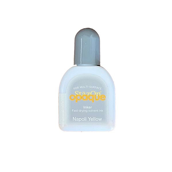 StazOn Refill Re-Inker - NAPOLI YELLOW 15ml (Permanent, Solvent-Based) - Rustic Farmhouse Charm
