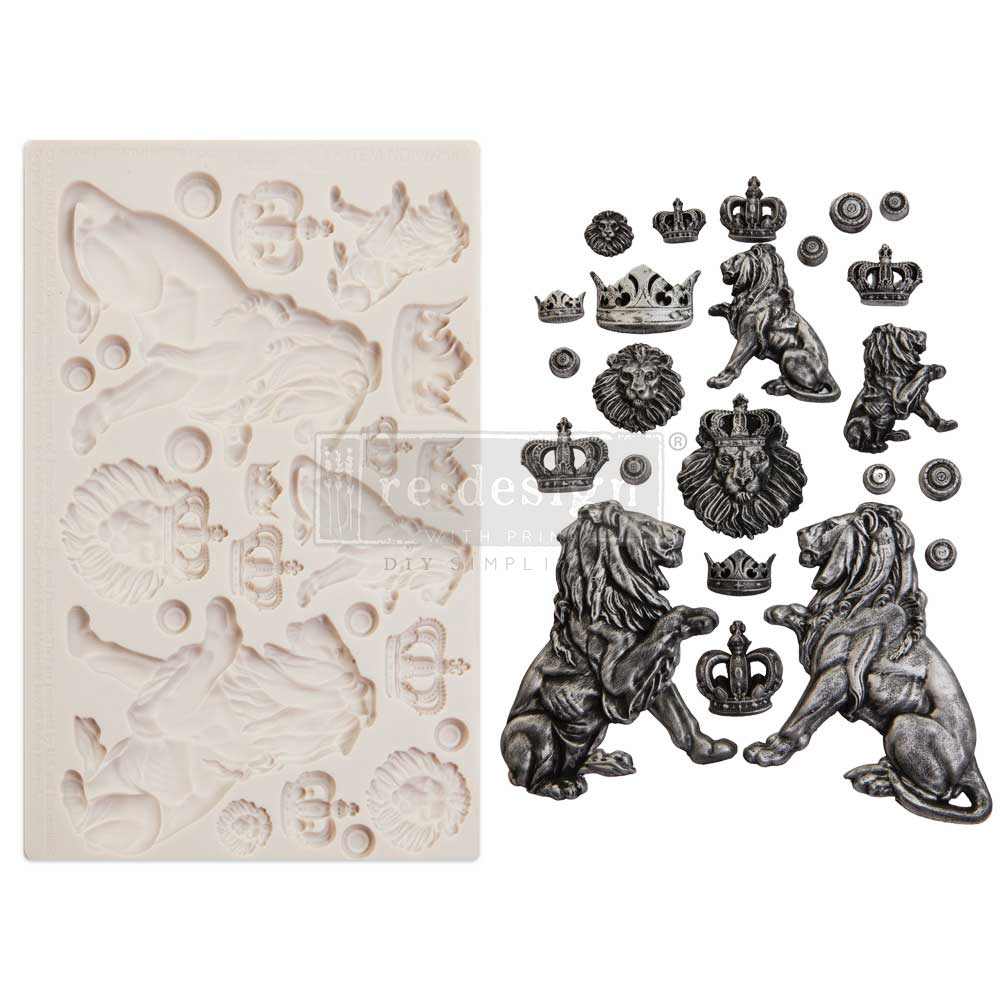 NEW! REGAL LIONS Mould by Finnabair - Rustic Farmhouse Charm