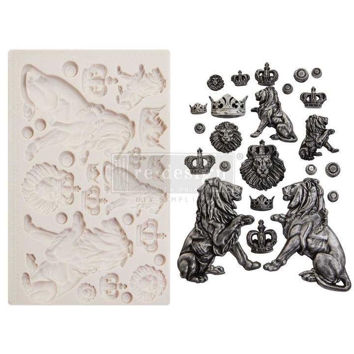 NEW! REGAL LIONS Mould by Finnabair - Rustic Farmhouse Charm