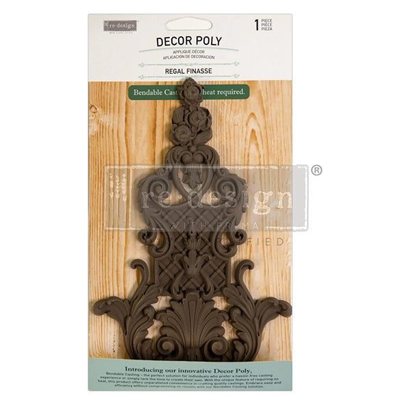 Redesign Décor Poly - REGAL FINASSE (20.3cmx 13.2cm x 0.83cm) - Rustic Farmhouse Charm