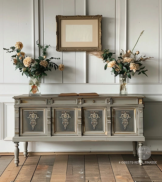 Redesign Décor Poly - REGAL FINASSE (20.3cmx 13.2cm x 0.83cm) - Rustic Farmhouse Charm