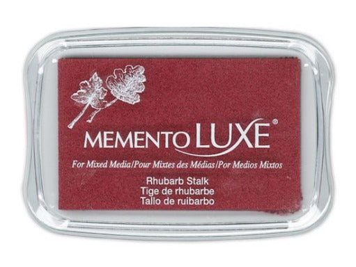 Tsukineko Memento Luxe Ink Pad - RHUBARB STALK (great for fabrics!) - Rustic Farmhouse Charm