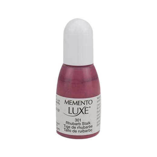 Tsukineko Memento Luxe Ink Refill - RHUBARB STALK (great for fabrics!) 15ml - Rustic Farmhouse Charm