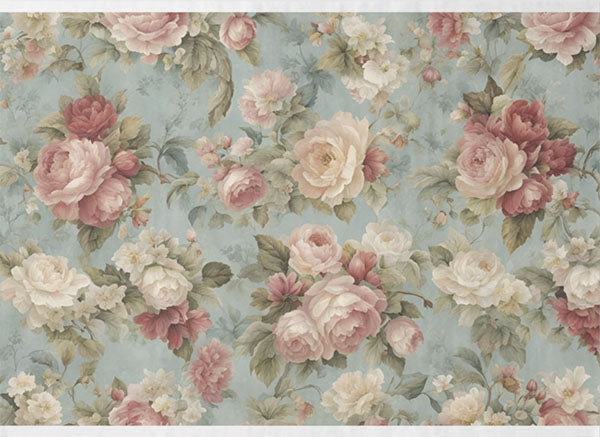 Decoupage Tissue Paper - Rose Garden Romance (53.34cm x 73.66cm)