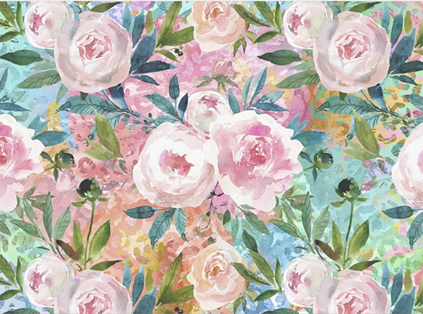 Decoupage Tissue Paper - Roses in Watercolour (43.18cm x 58.42cm) - Rustic Farmhouse Charm