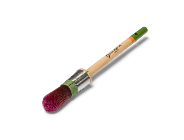 Staalmeester® Paintbrush ROUND SASH 24mm (100% Synthetic) - Pro-Hybrid Series 2020 #12 - Rustic Farmhouse Charm