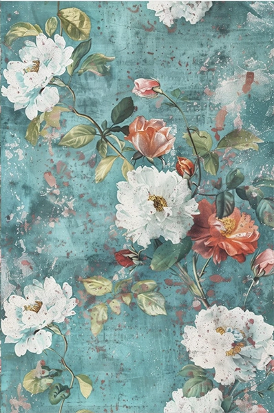 Decoupage Tissue Paper - Rustic Flowers (50.8cm x 76.2cm) - Rustic Farmhouse Charm