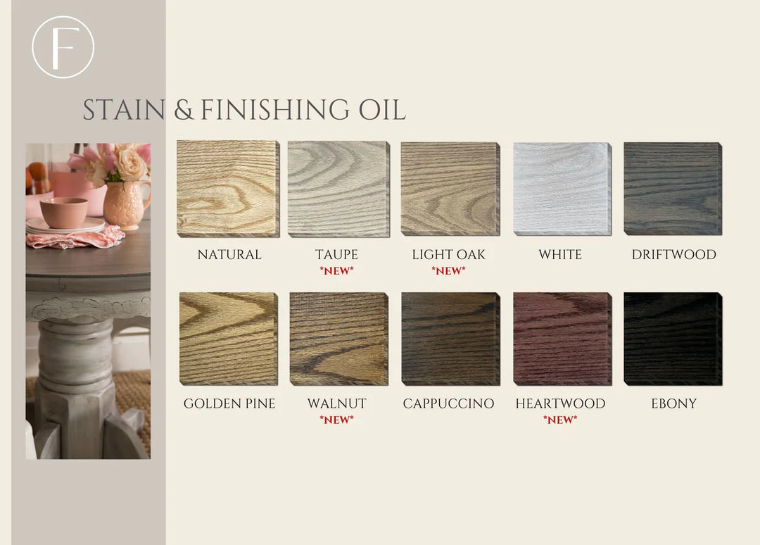 NEW! Fusion™ Stain & Finishing Oil - LIGHT OAK (237ml) - Rustic Farmhouse Charm