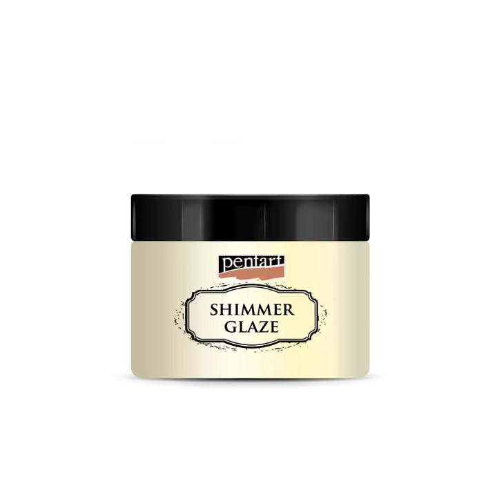 Pentart Shimmer Glaze - PEARL WHITE 150ml - Rustic Farmhouse Charm