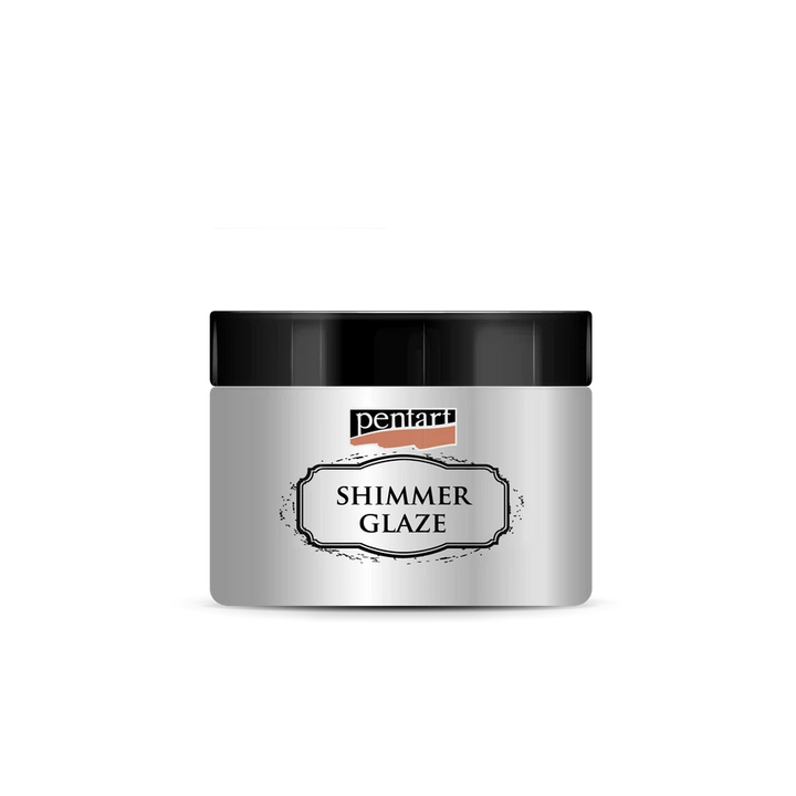 Pentart Shimmer Glaze - SILVER 150ml - Rustic Farmhouse Charm