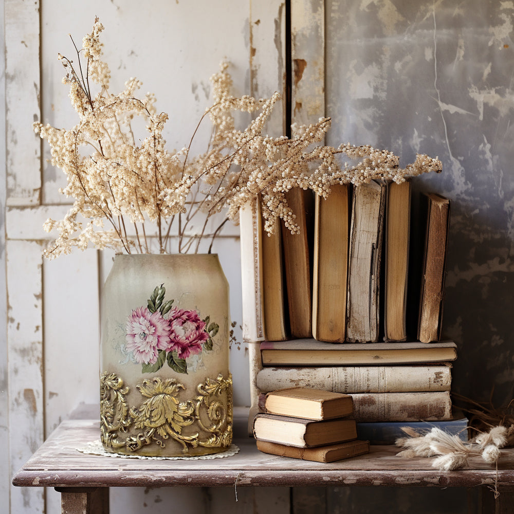 NEW! SALON DES NOBLES Redesign Mould 4"x8" - Rustic Farmhouse Charm