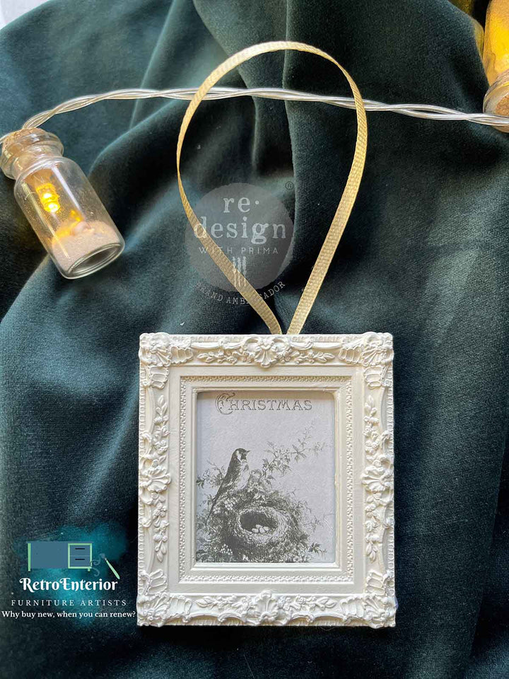 NEW! Redesign A4 Transfer -SEASON'S GREETINGS FROM THE PAST - Rustic Farmhouse Charm