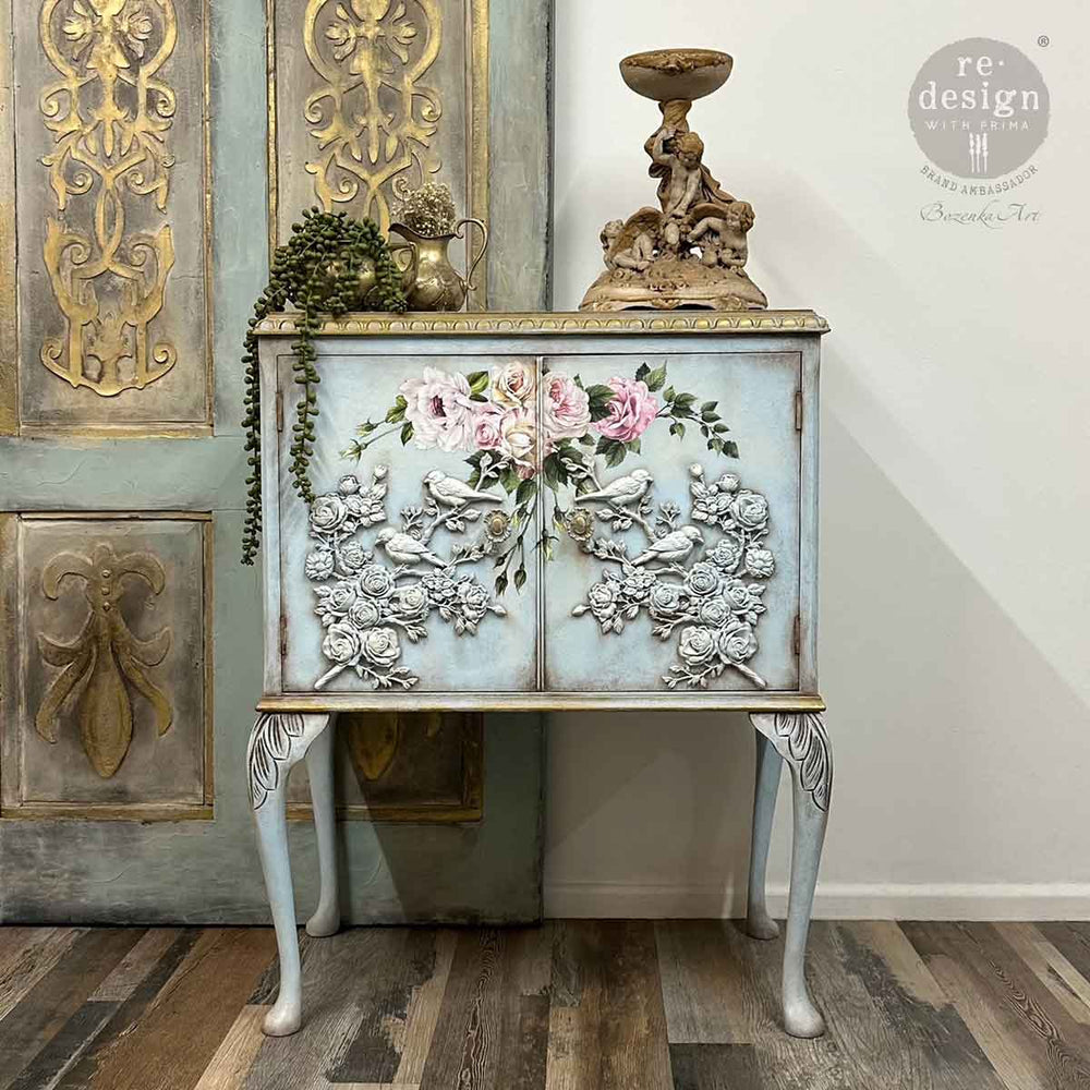 NEW! Redesign Décor Poly - SERENE PERCH RIGHT (25.4cm x 22.9cm) - Rustic Farmhouse Charm