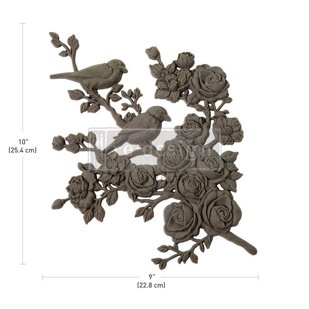 NEW! Redesign Décor Poly - SERENE PERCH RIGHT (25.4cm x 22.9cm) - Rustic Farmhouse Charm