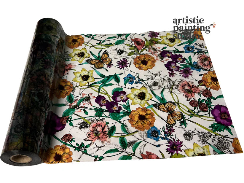Artistic Painting Studio Metallic Foil - SHAE FLORAL (Transparent) - Rustic Farmhouse Charm
