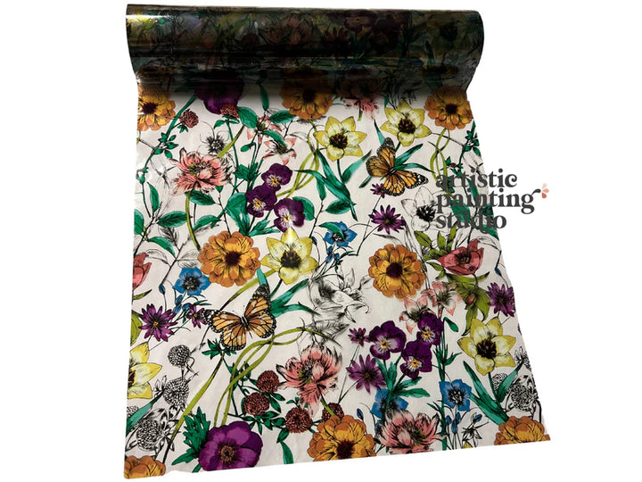 Artistic Painting Studio Metallic Foil - SHAE FLORAL (Transparent) - Rustic Farmhouse Charm
