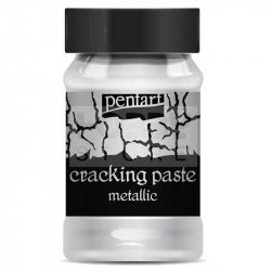 SILVER Metallic Cracking Paste by Pentart 100ml - Rustic Farmhouse Charm