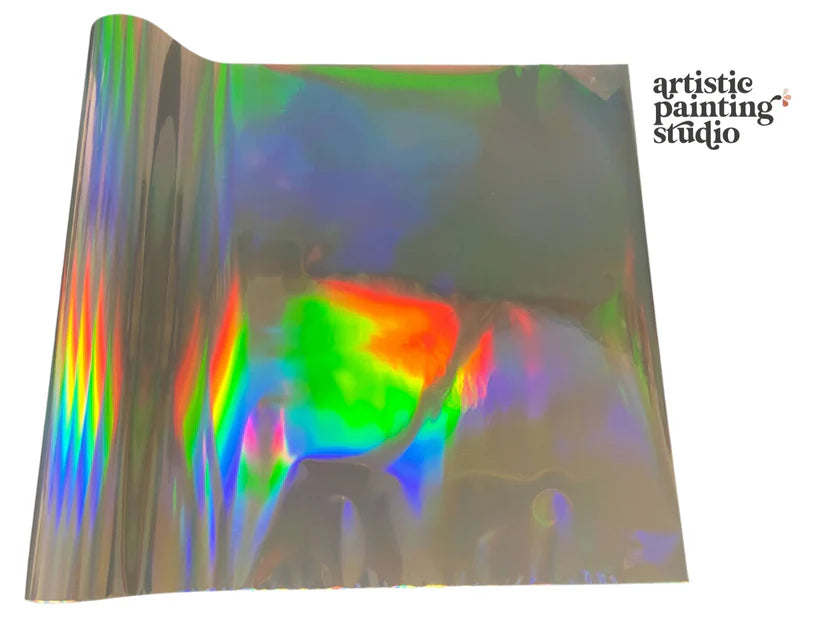 Artistic Painting Studio Metallic Foil - SILVER HOLOGRAM RAINBOW - Rustic Farmhouse Charm
