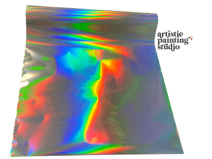 Artistic Painting Studio Metallic Foil - SILVER HOLOGRAM RAINBOW - Rustic Farmhouse Charm
