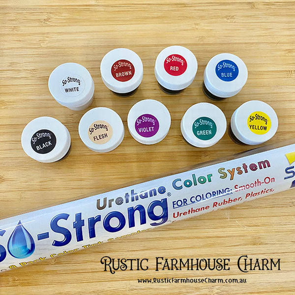 SO-Strong™ Liquid Urethane COLOURANTS by Smooth-On (Assorted Set of 9 Colours, 0.09kg) - Rustic Farmhouse Charm