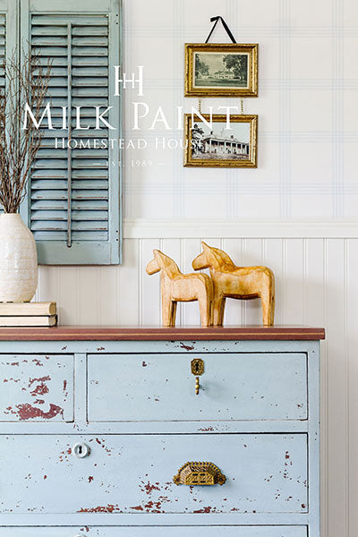 Homestead House Milk Paint - SOLSTICE BLUE - Rustic Farmhouse Charm