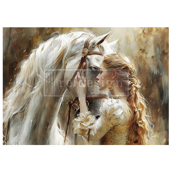 Redesign A1 Decoupage Fibre Paper - SOULFUL BOND (59.44cm x 84.07cm) - Rustic Farmhouse Charm