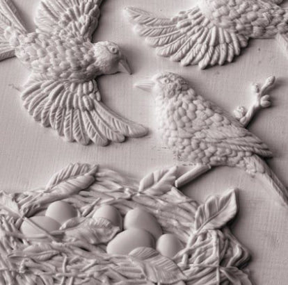 NEW! IOD Mould - SPARROWS NEST (6"x10", 15.24cm x 25.4cm) - Rustic Farmhouse Charm