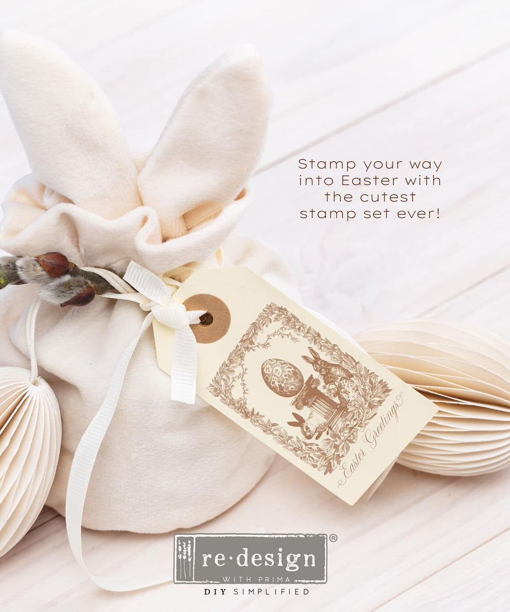 EASTER Clear Stamp Set by Redesign (20.32cm x 27.94cm) - Rustic Farmhouse Charm