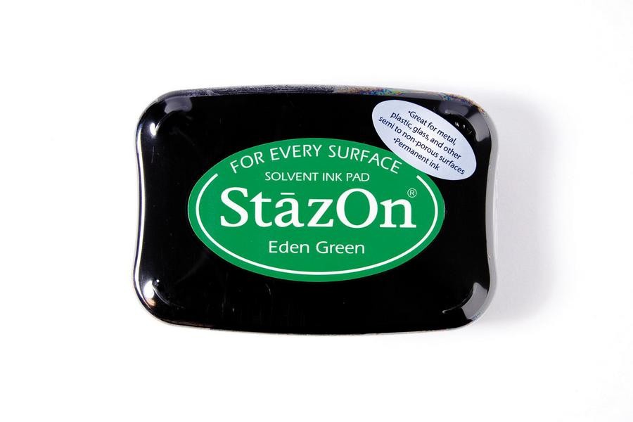 EDEN GREEN StazOn Ink Pad (Permanent, Solvent-Based) - Rustic Farmhouse Charm
