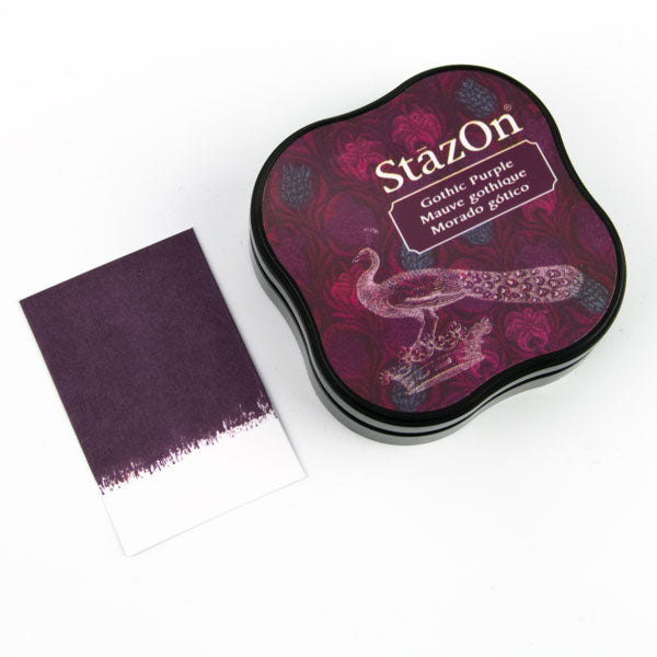 StazOn Midi Ink Pad - GOTHIC PURPLE (Permanent, Solvent-Based) - Rustic Farmhouse Charm