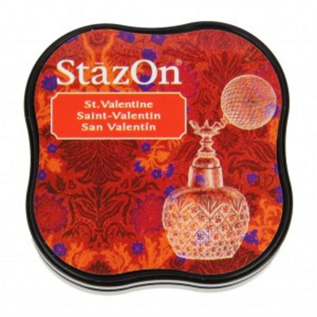 StazOn Midi Ink Pad - ST VALENTINE (Permanent, Solvent-Based) - Rustic Farmhouse Charm